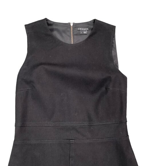Theory Raneid NC_Jetty Sheath Dress Sz 2 Black Minimalist #226F - Picture 4 of 11